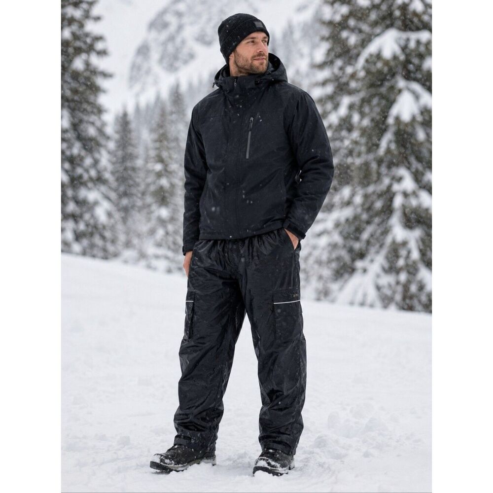 Black Stearns Dry Wear Pants Men's Large Snow Rain Waterproof Outdoor Camping